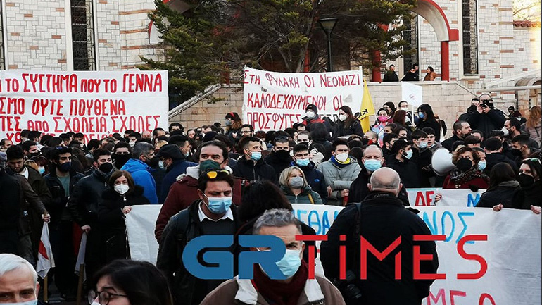 Αντιφασιστική συγκέντρωση και πορεία πραγματοποιήθηκε στη Θεσσαλονίκη